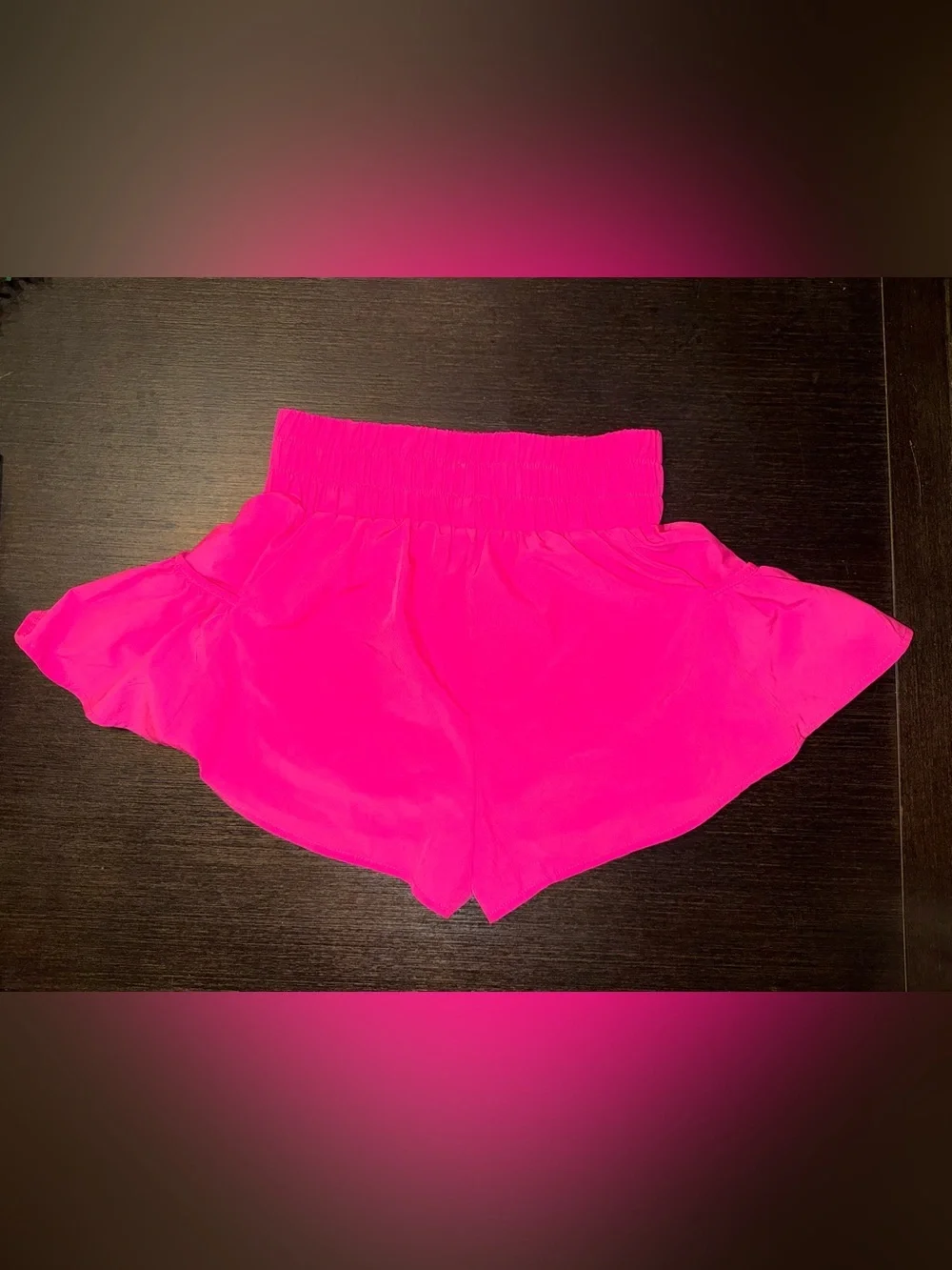 Women’s High-Waist Hot Pink Athletic Shorts With pockets!